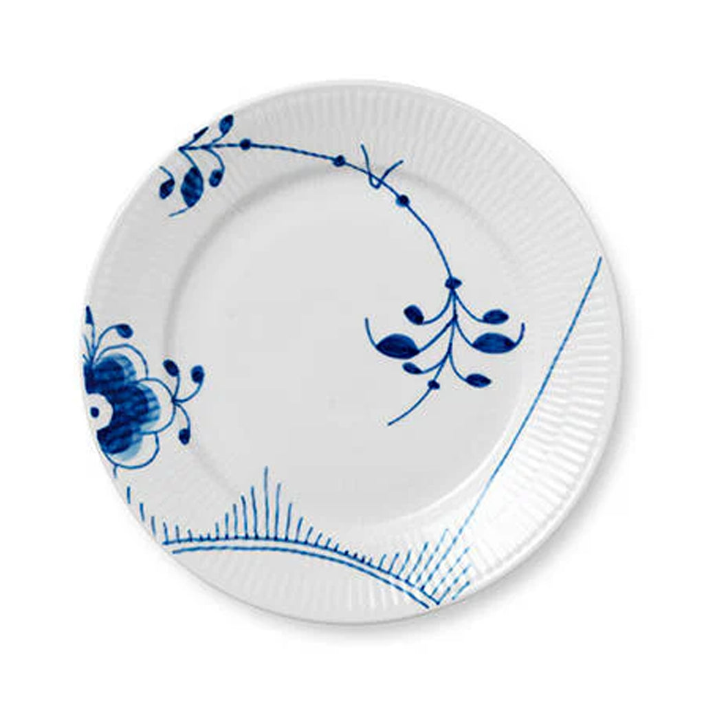 Blue Fluted Mega Salad Plate #2 8.75"