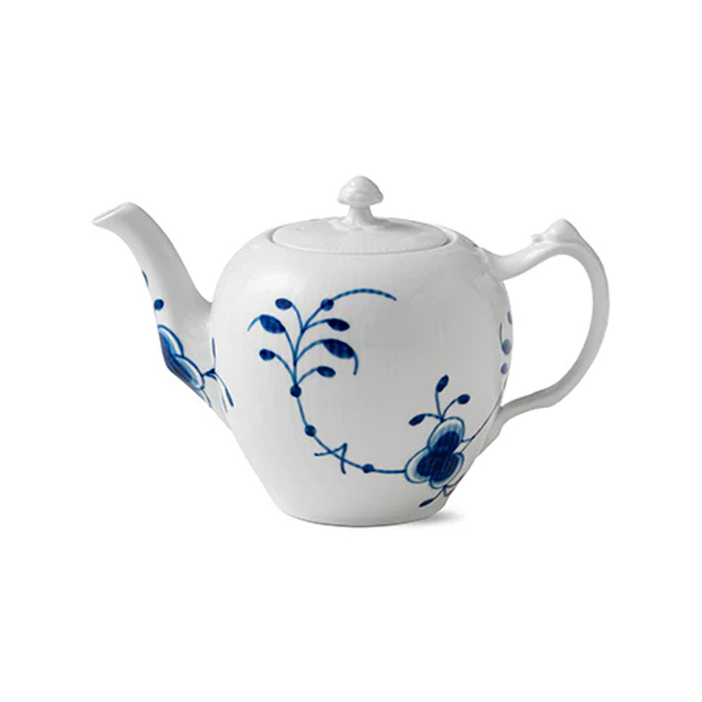 Blue Fluted Mega Teapot 100cl 1qt
