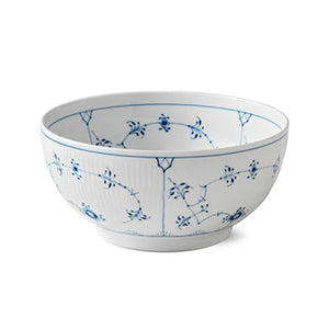 Blue Fluted Plain Bowl 310cl 3.28qt, 24cm 9.45"