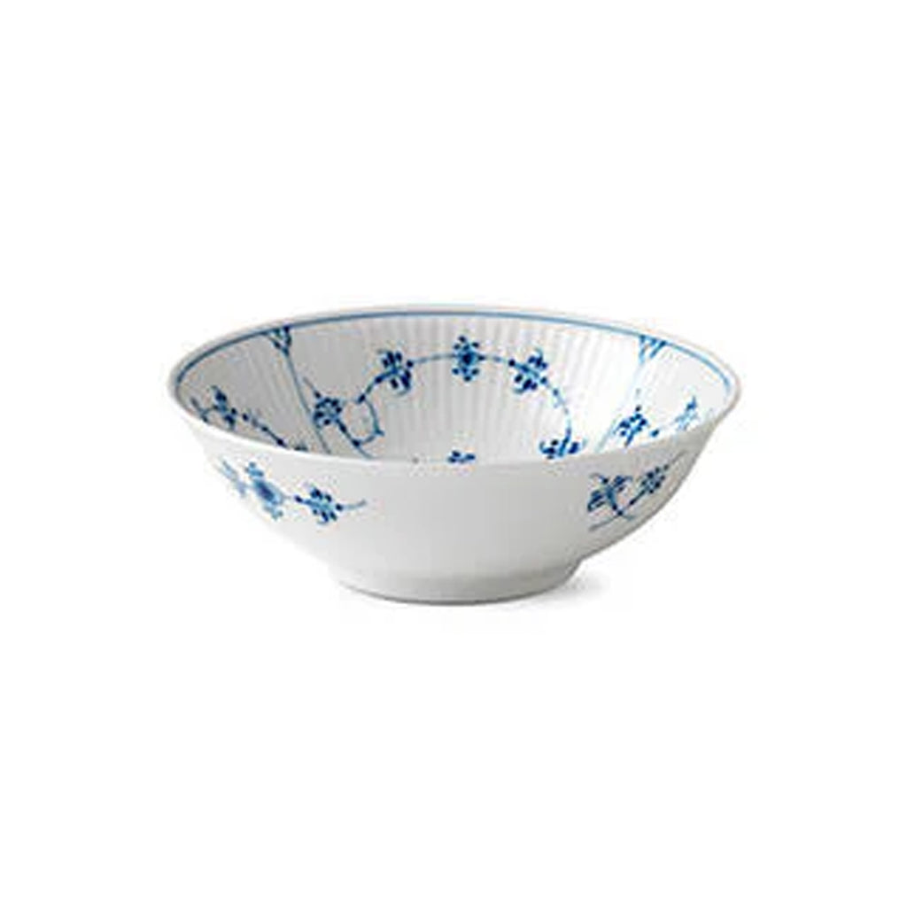 Blue Fluted Plain Cereal Bowl 11.75 oz