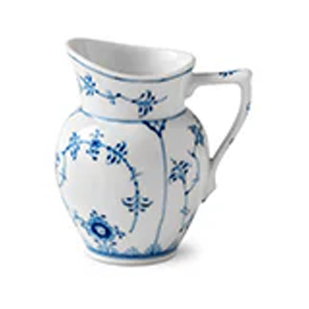 Blue Fluted Plain Jug 8cl 2.7oz