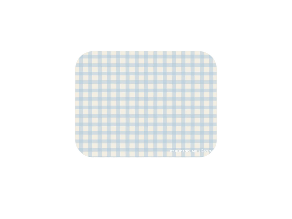 Placemat in Blue Gingham, Set of 2