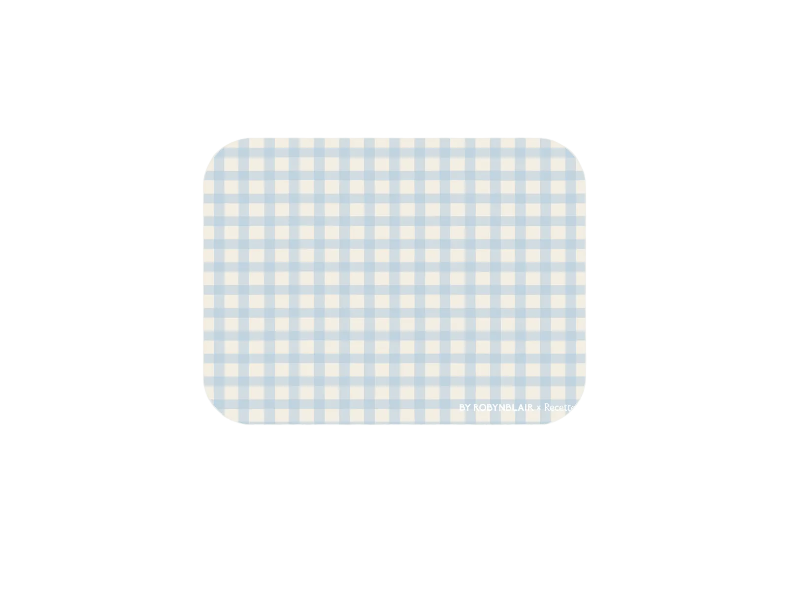 Placemat in Blue Gingham, Set of 2