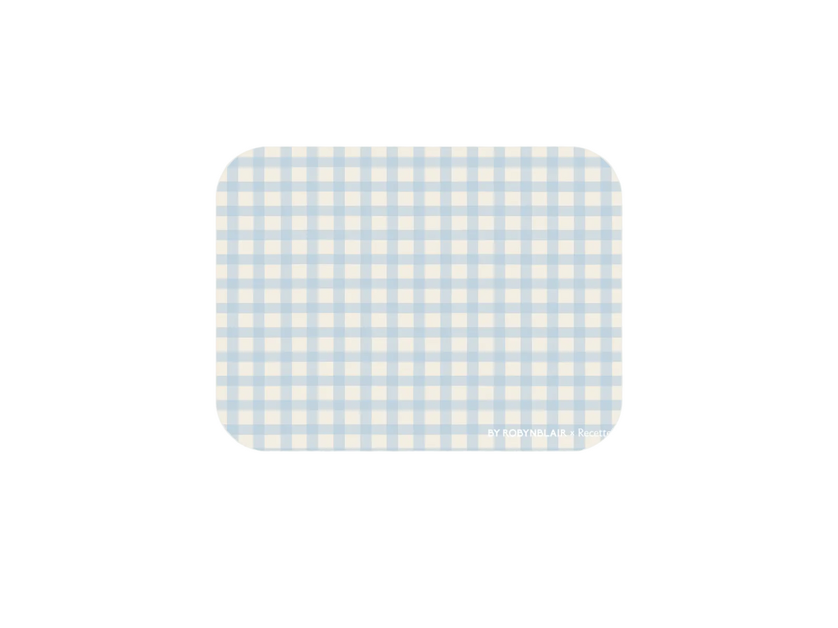 Placemat in Blue Gingham, Set of 2