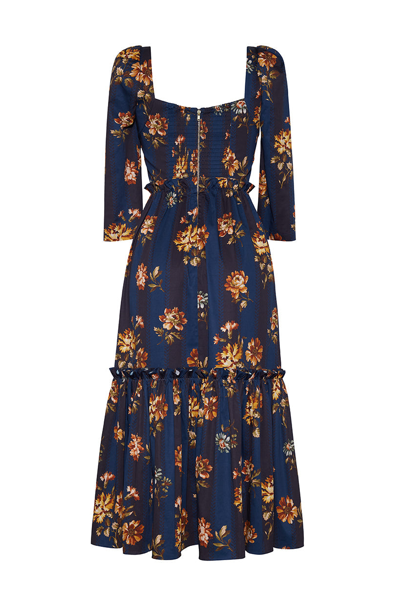 Blue Hill Dress in Amour Flora Navy