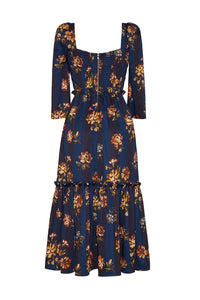 Blue Hill Dress in Amour Flora Navy