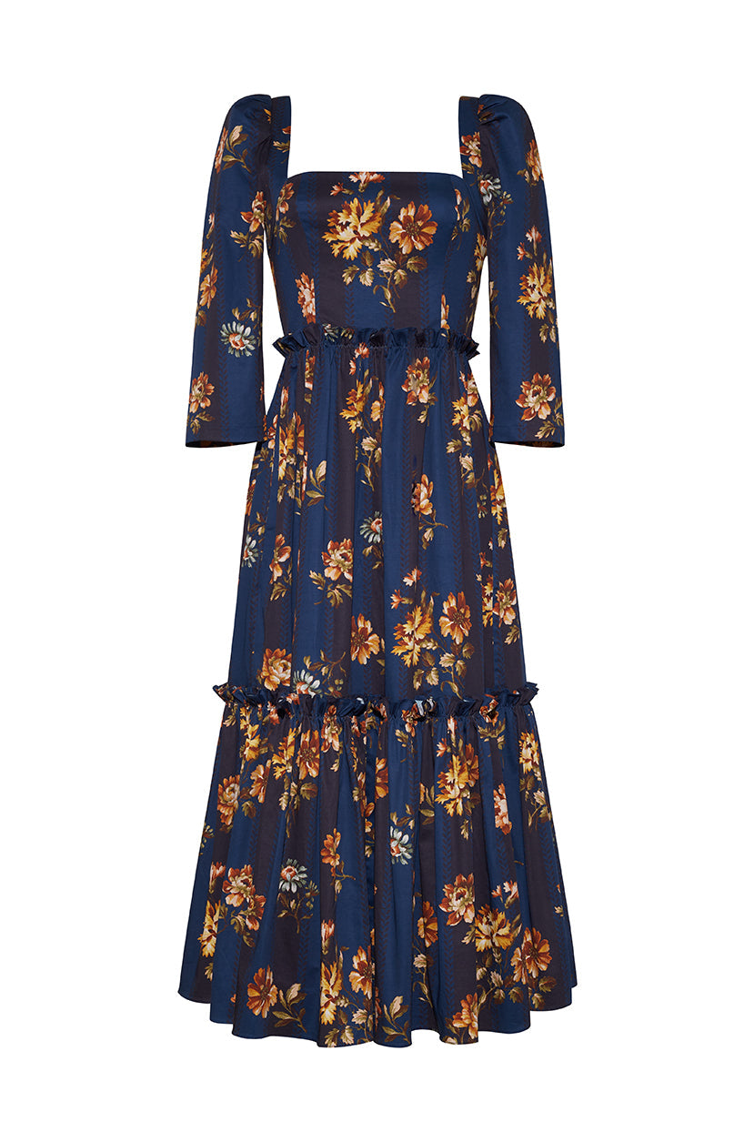 Blue Hill Dress in Amour Flora Navy
