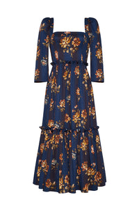 Blue Hill Dress in Amour Flora Navy