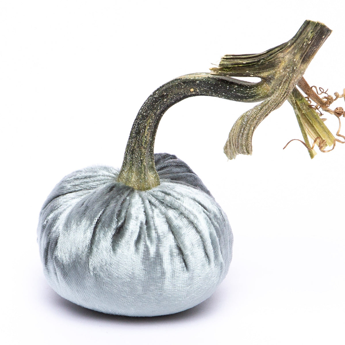 Blue Ice Silk Velvet Pumpkin