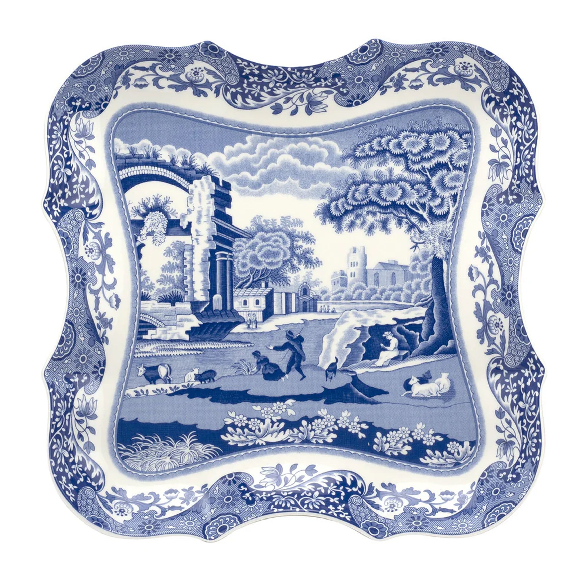 Blue Italian 14" Devonia Tray