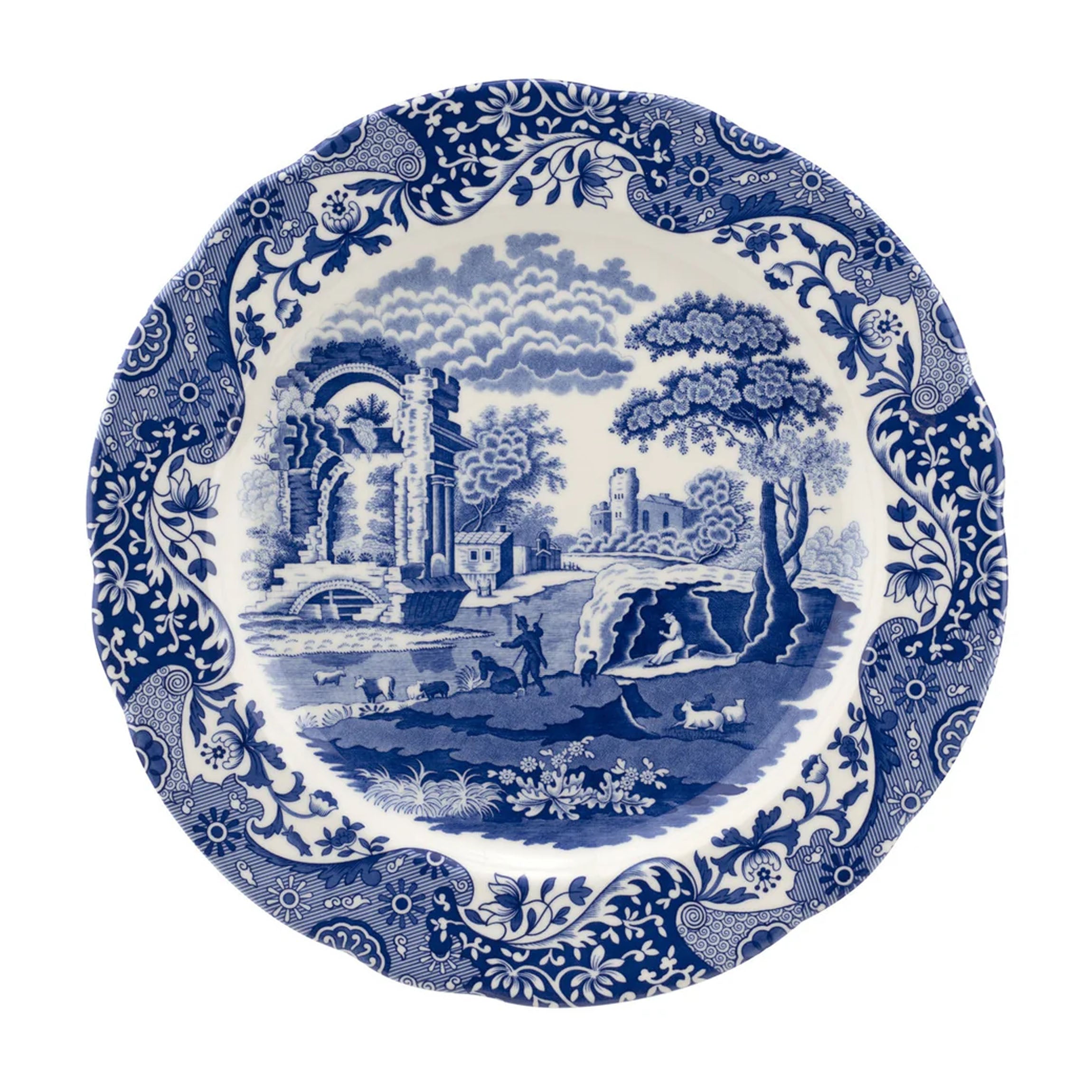 Blue Italian Charger Plate