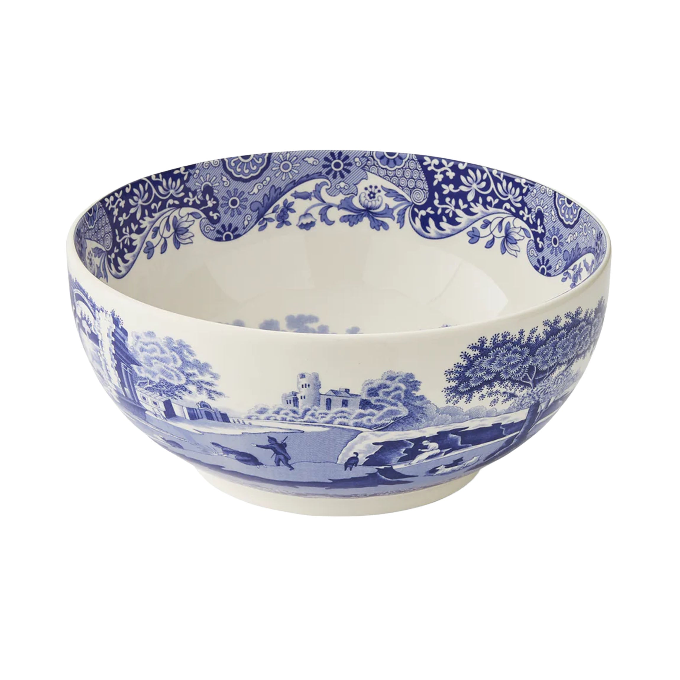 Blue Italian Deep Round Bowl