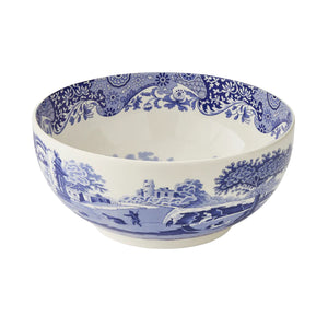 Blue Italian Deep Round Bowl