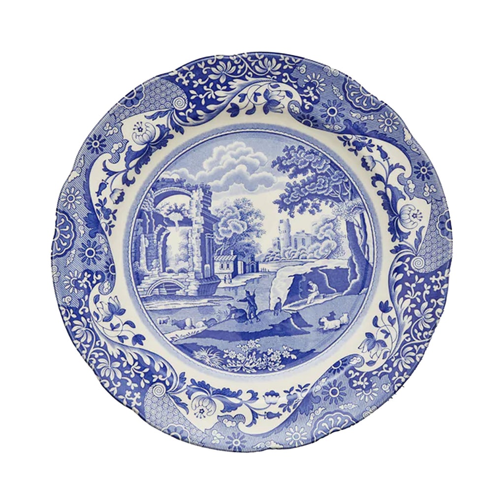 Blue Italian Dinner Plates, Set of 4