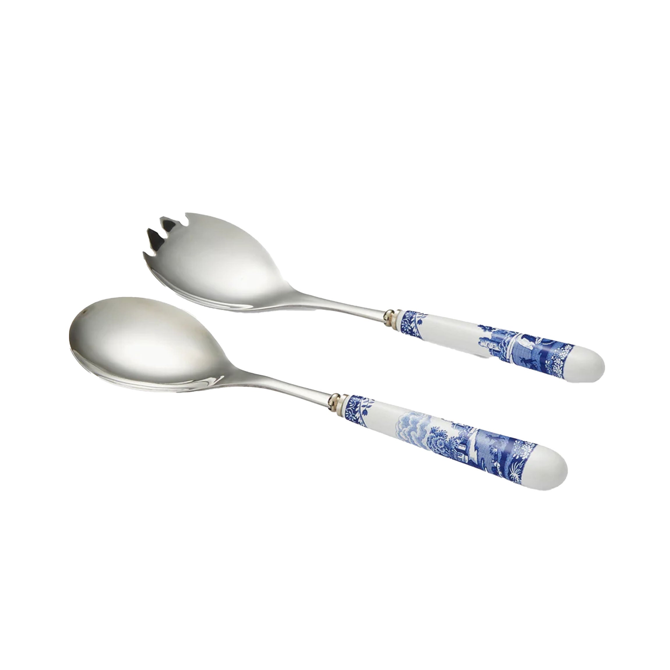 Blue Italian Salad Servers, Set of 2