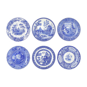 Blue Room Assorted Georgian Plates, Set of 6