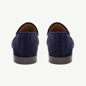 Women's Navy Suede Milano Loafer