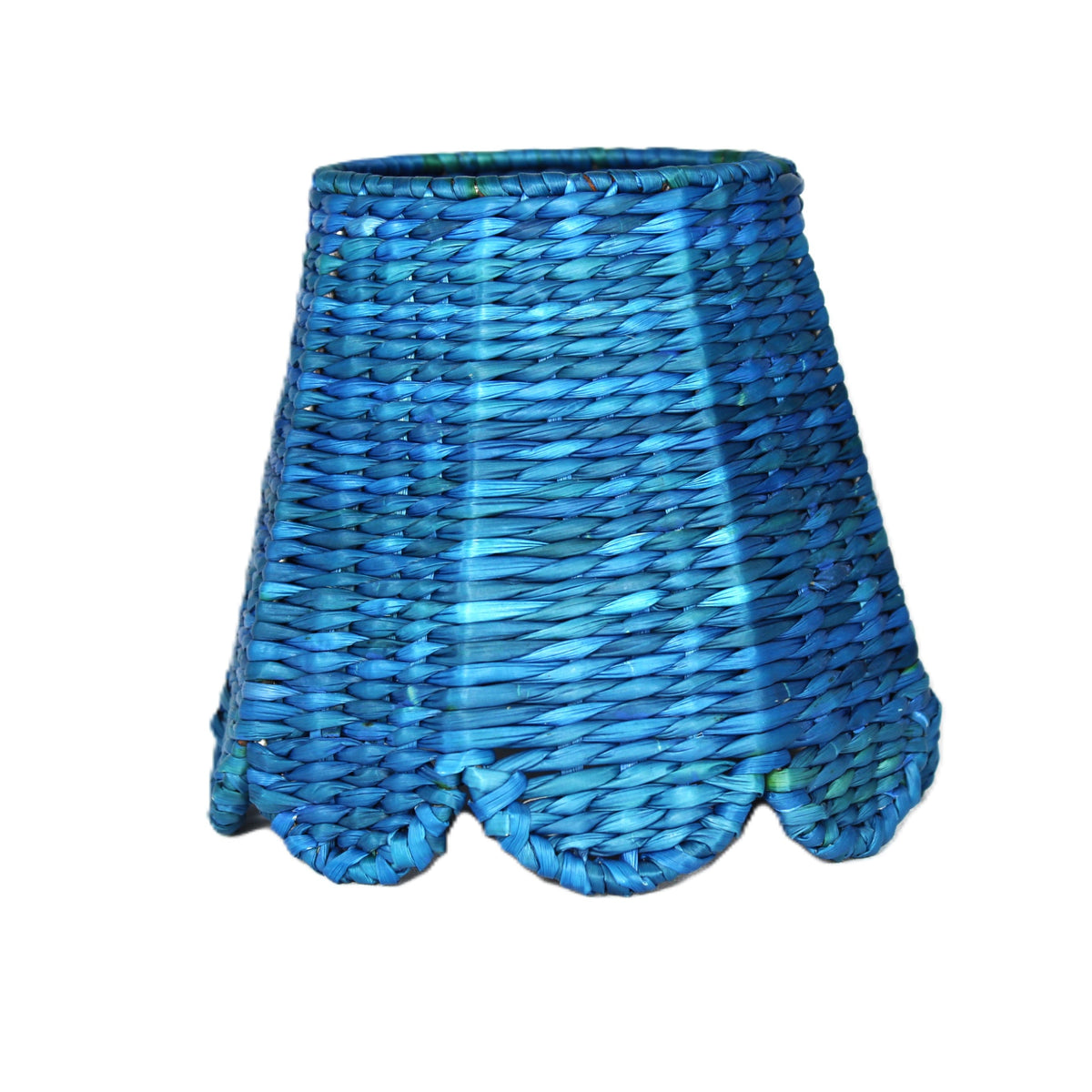 Small Seagrass Shade Cover Scalloped in Blue