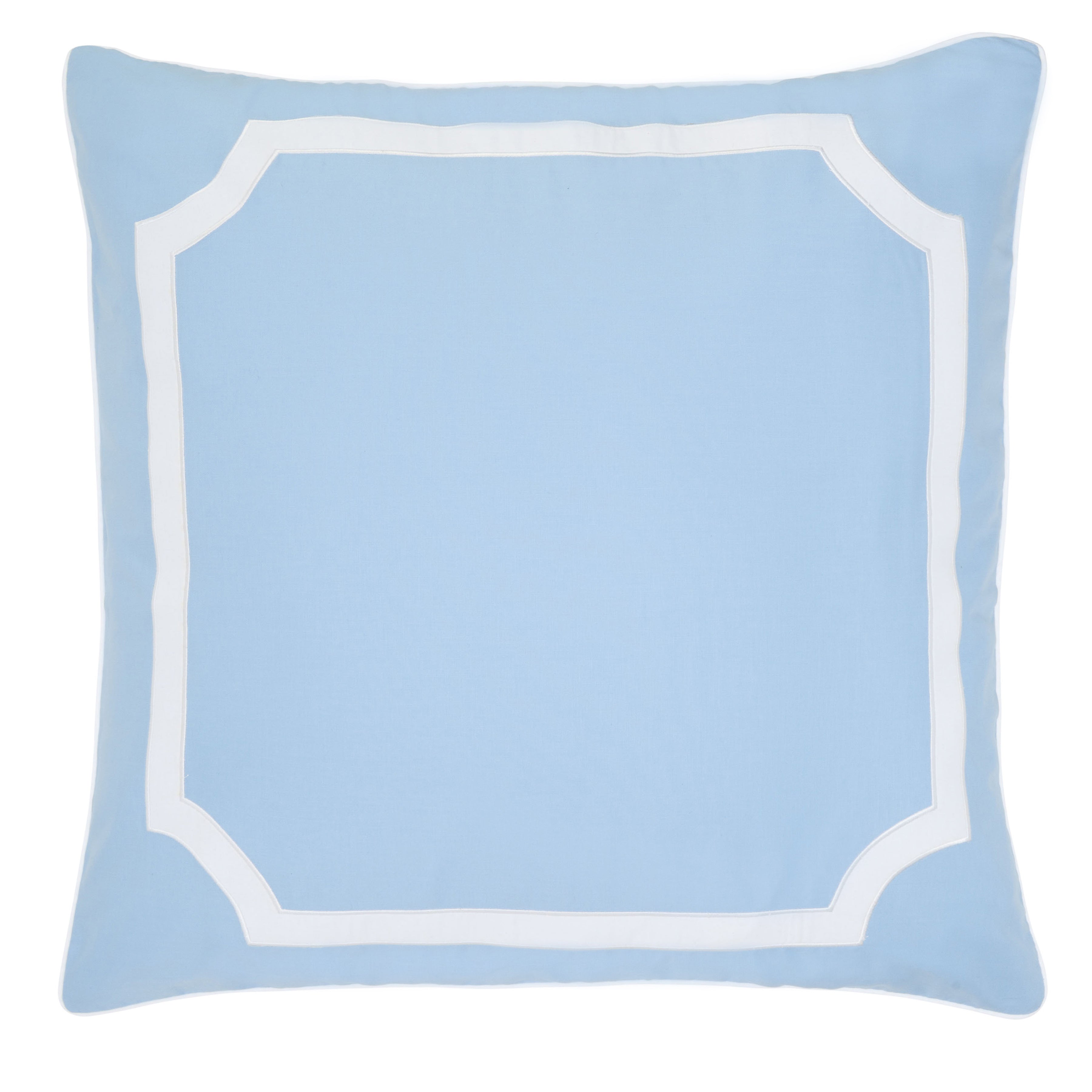 Cornflower Blue Border Shams