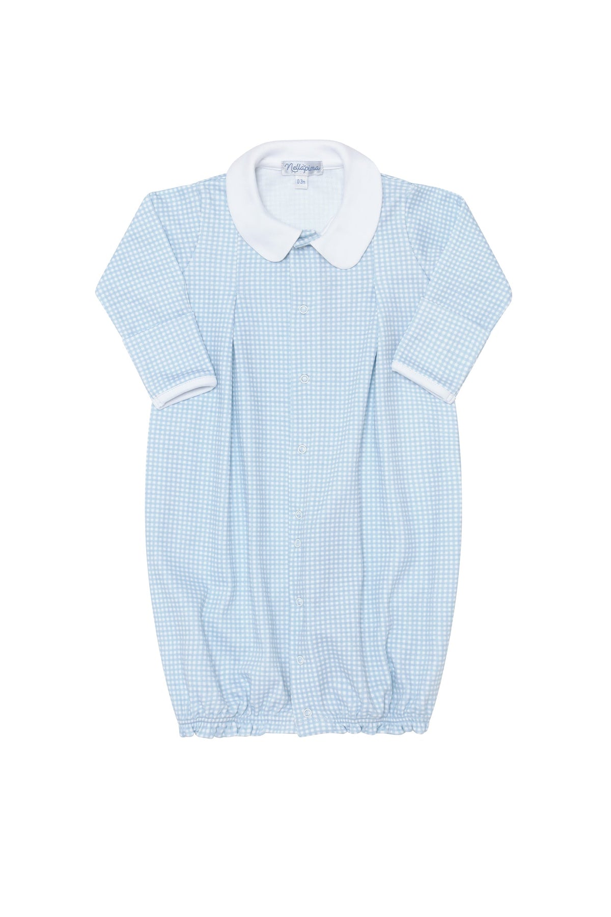 Blue Gingham Converter Gown