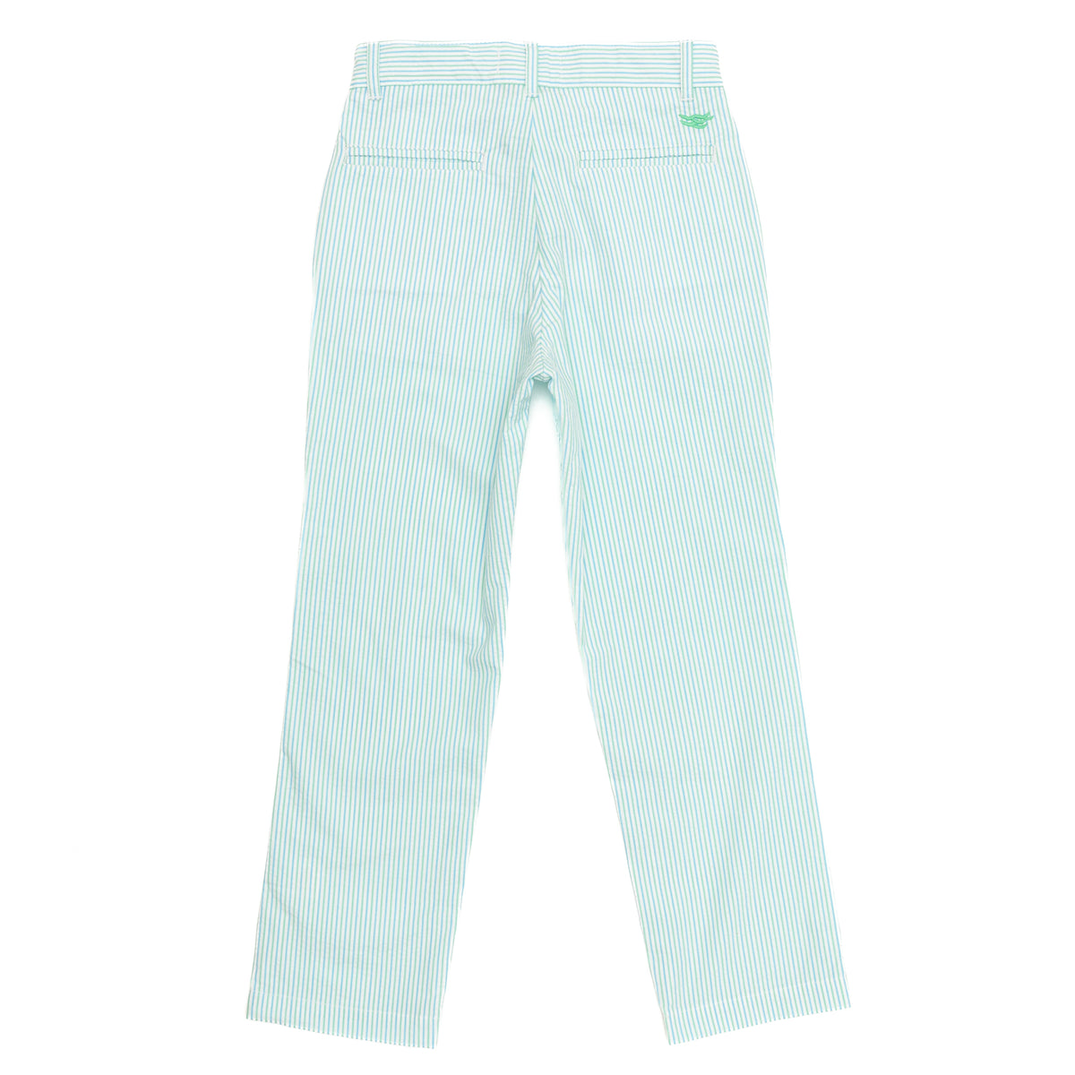 Henry Duvall boys Bradford Trousers in Seaside Seersucker, a timeless spring trouser designed for Easter and family celebrations.