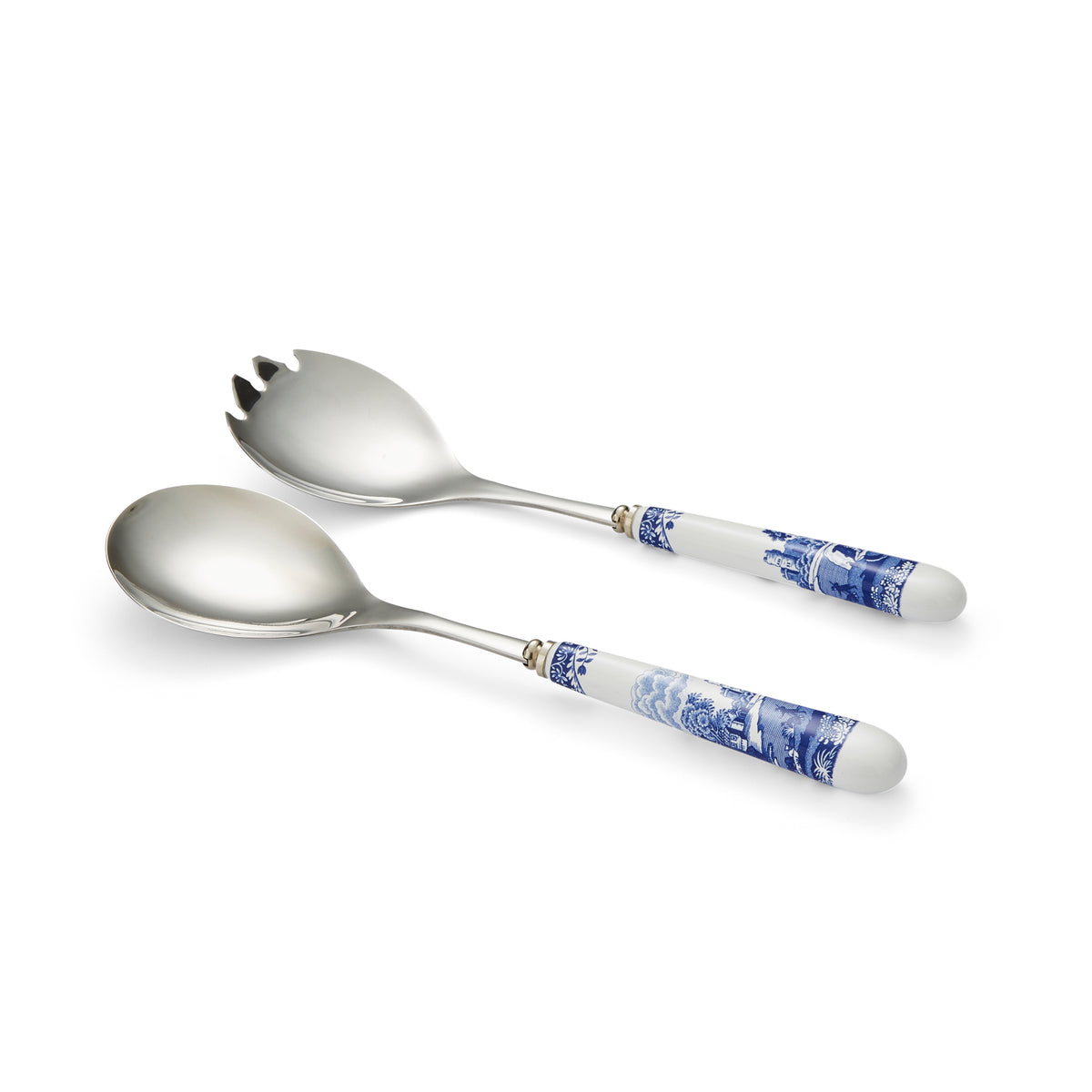 Blue Italian Salad Servers, Set of 2