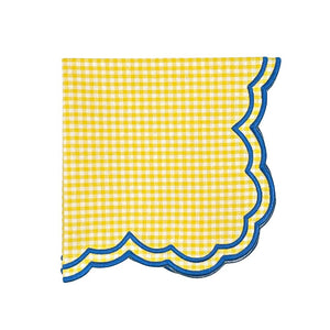 Bettina Napkin in Yellow Gingham, Set of 4