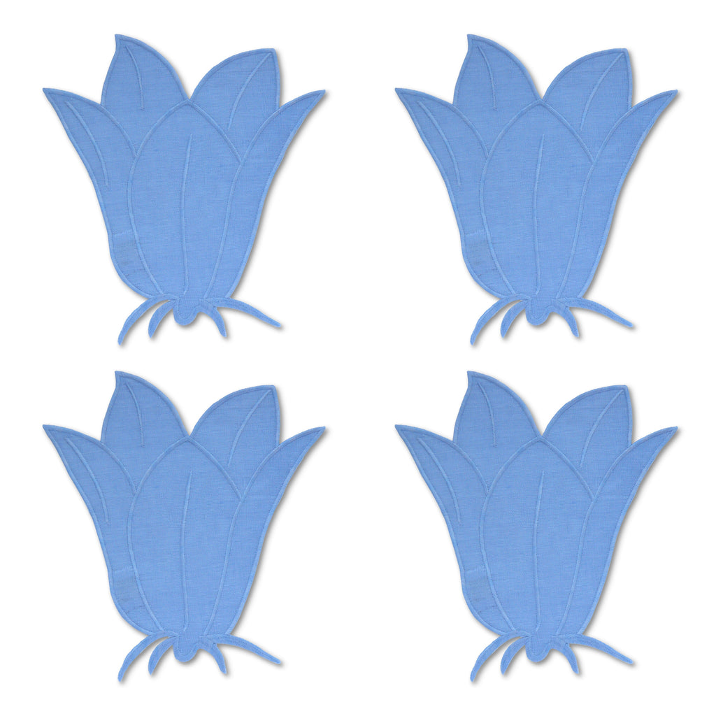 Blue Bell Cocktail Napkins (4) Cocktail Napkins Chefanie 