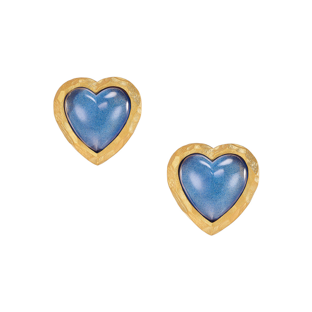 Blueberry Heart Earrings