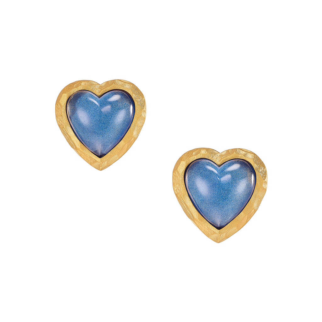Blueberry Heart Earrings