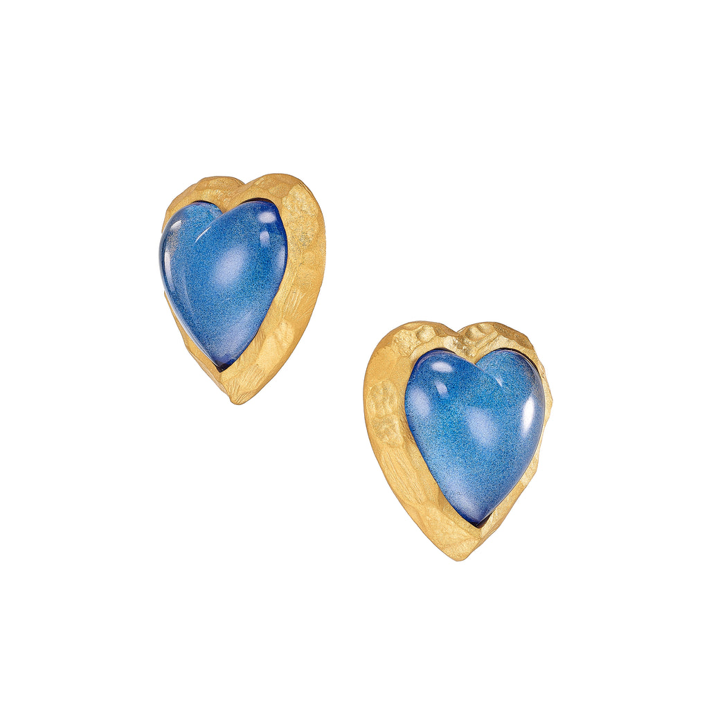 Blueberry Heart Earrings