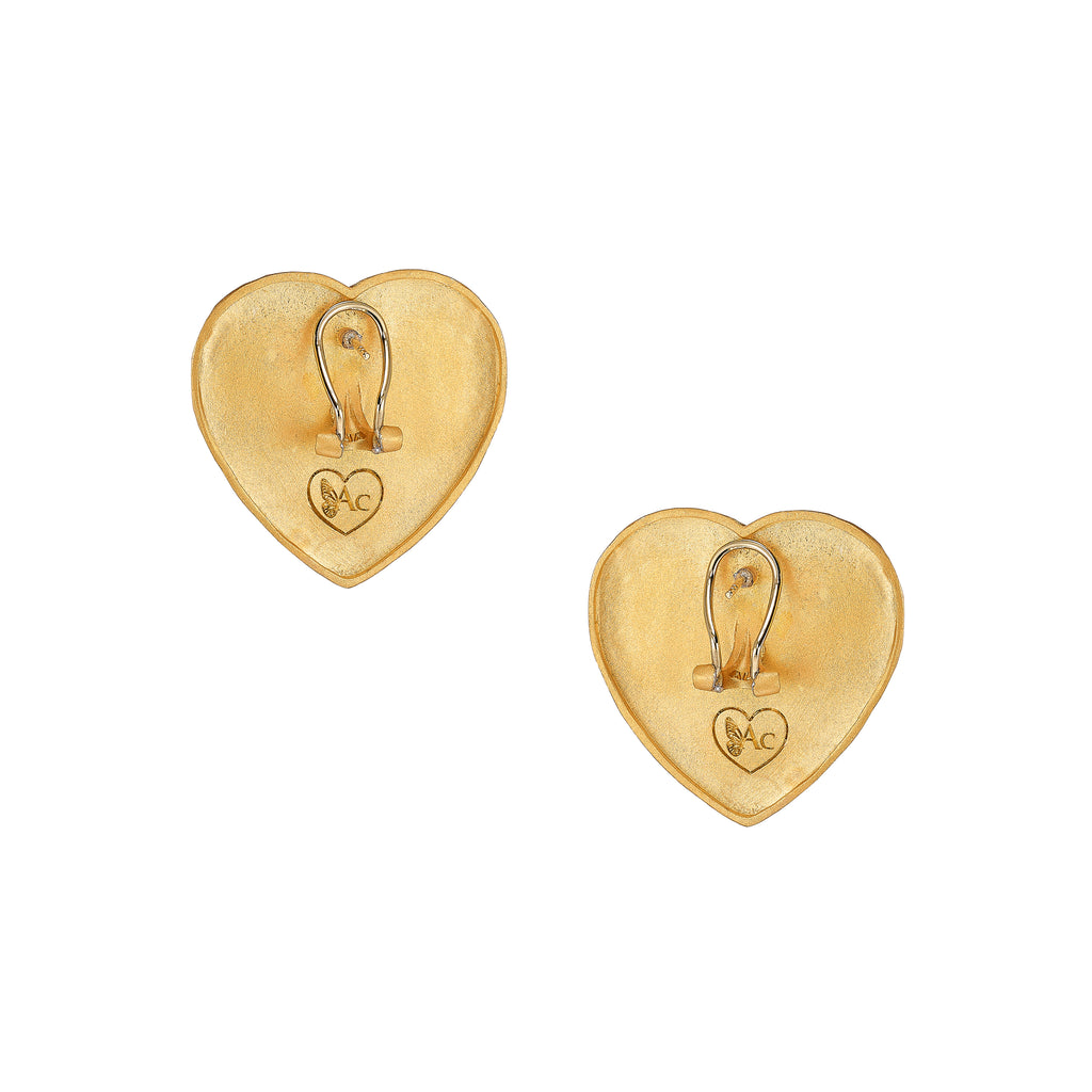 Blueberry Heart Earrings