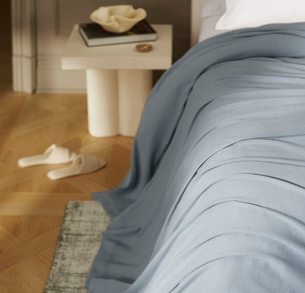 Essential Bed Blanket in Bluestone