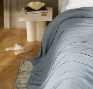 Essential Bed Blanket in Bluestone