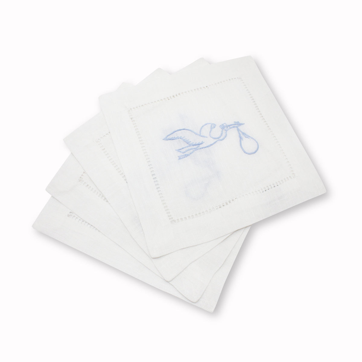 Stork Cocktail Napkins, Set of 4 Chefanie 