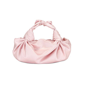 Blush NLA Silk Knot Bag