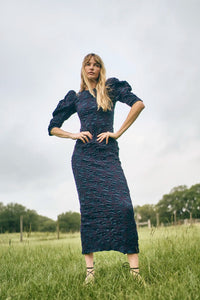 Blythe Dress in Navy
