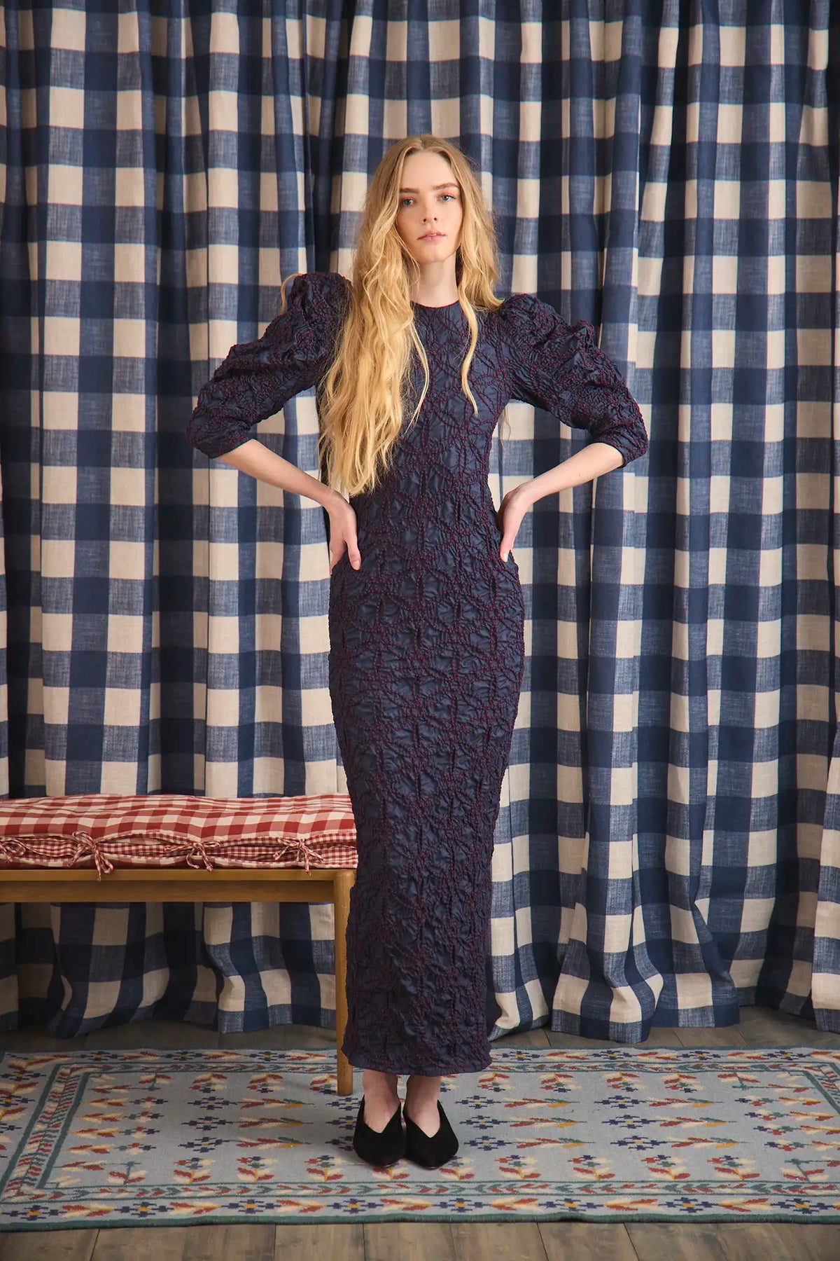 Blythe Dress in Navy