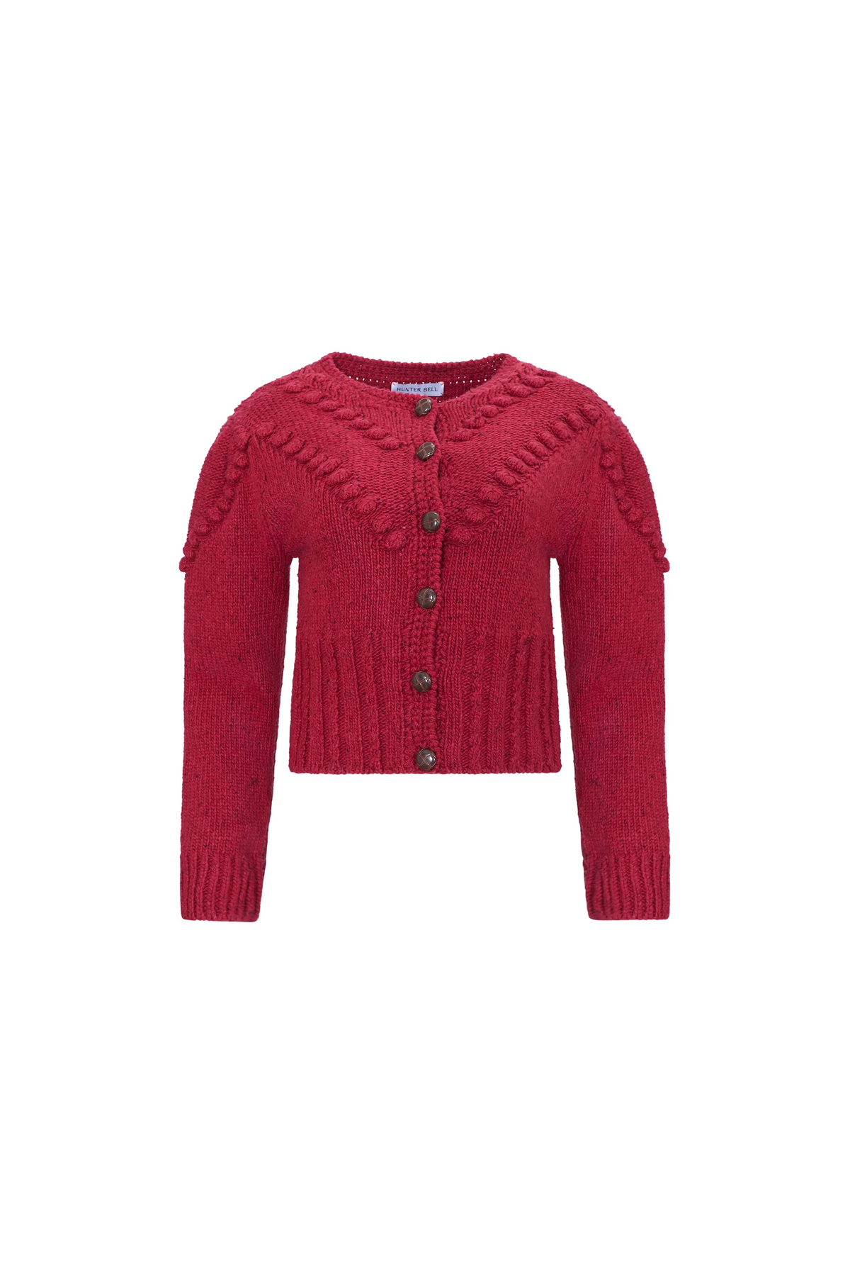 Bobble Sweater in Maroon