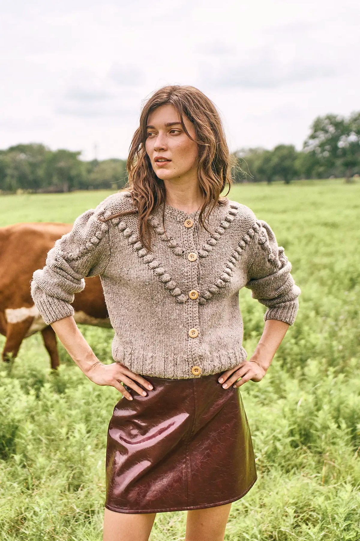 Bobble Sweater in Oatmeal