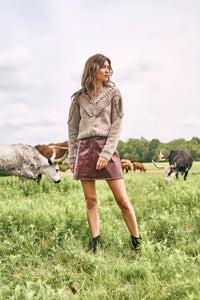 Meeghan Mini in Oxblood