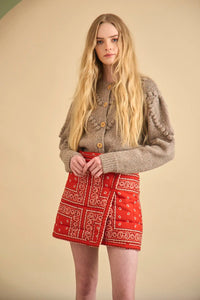 Powell Skirt in Aces Wild Red