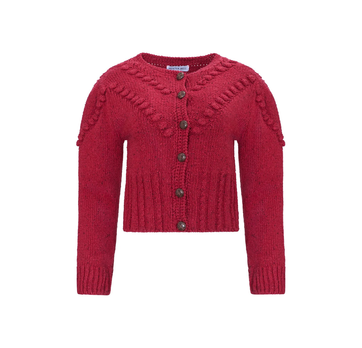 Bobble Sweater in Maroon