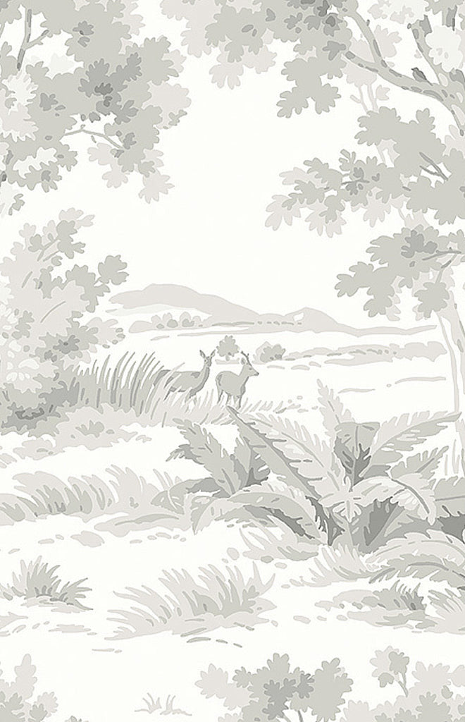 Boråstapeter Countryside Morning Wallpaper in Grey