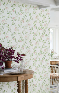 Boråstapeter Honeysuckle Wallpaper in Ivory