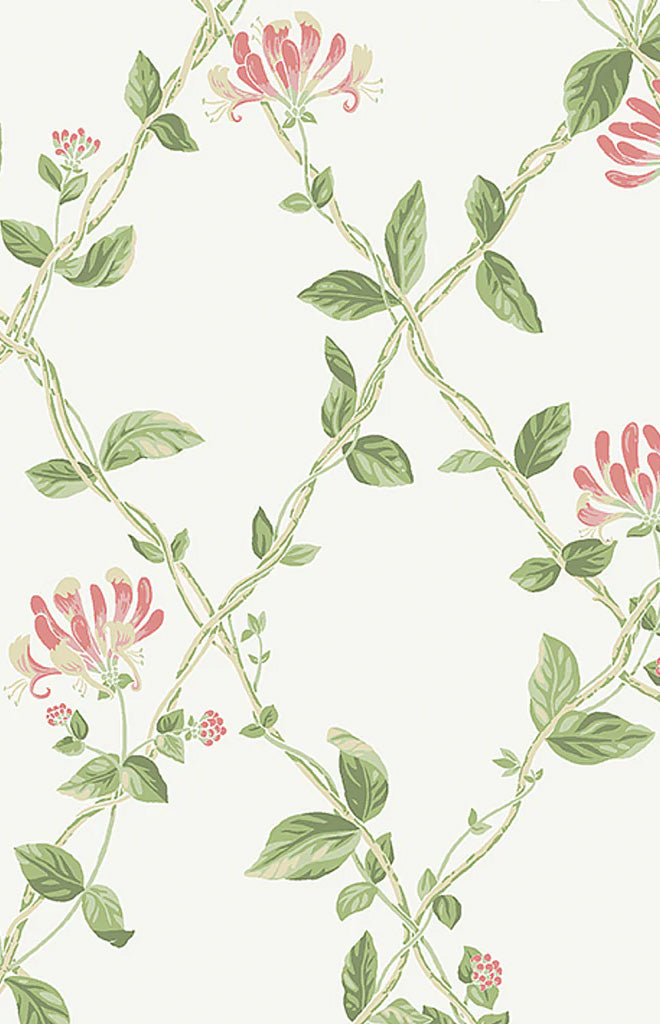 Boråstapeter Honeysuckle Wallpaper in Ivory