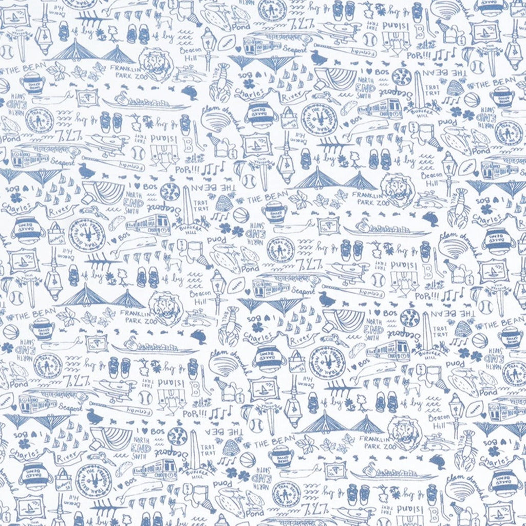 Joy Street Kids Boston Print, Blue
