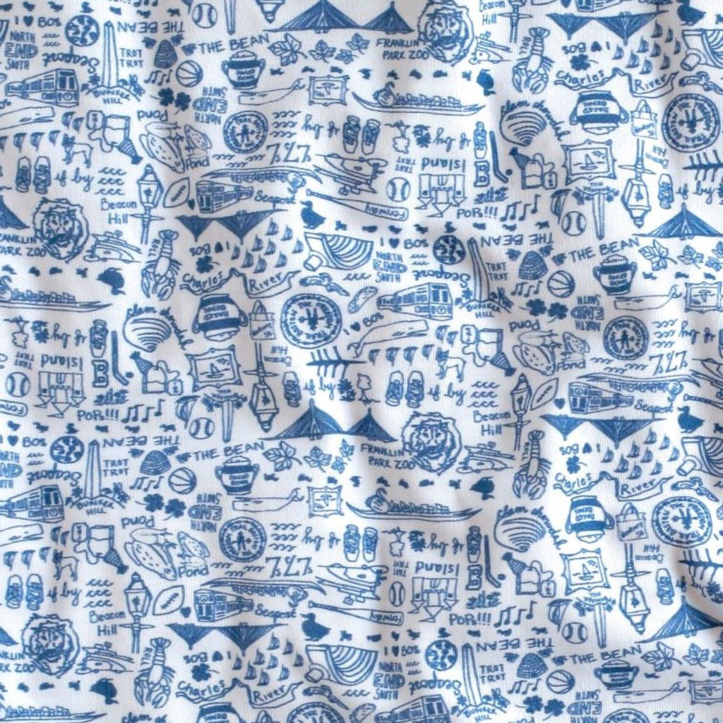 Joy Street Kids Boston Print, Blue