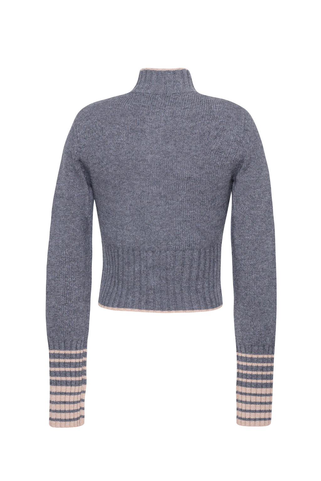 Bowery Button Front Top in Grey Heather