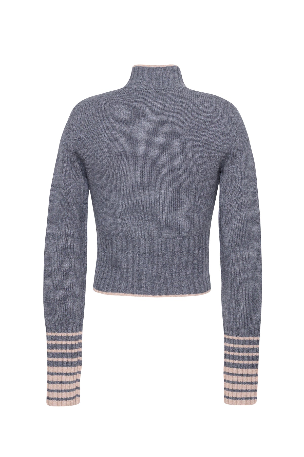 Bowery Button Front Top in Grey Heather